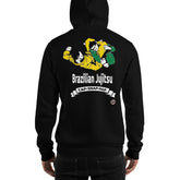 AT1105A Brazilian Jiu Jitsu 'Tap Snap Nap' Hoodie Black Sweatshirt